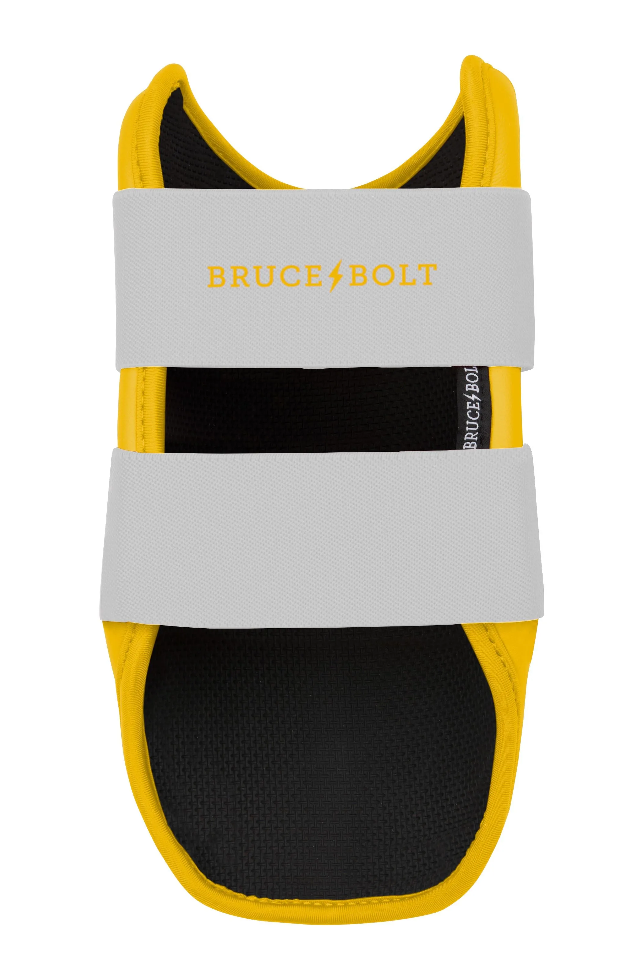 BRUCE BOLT PREMIUM PRO 9" Elbow Guard - CHROME YELLOW