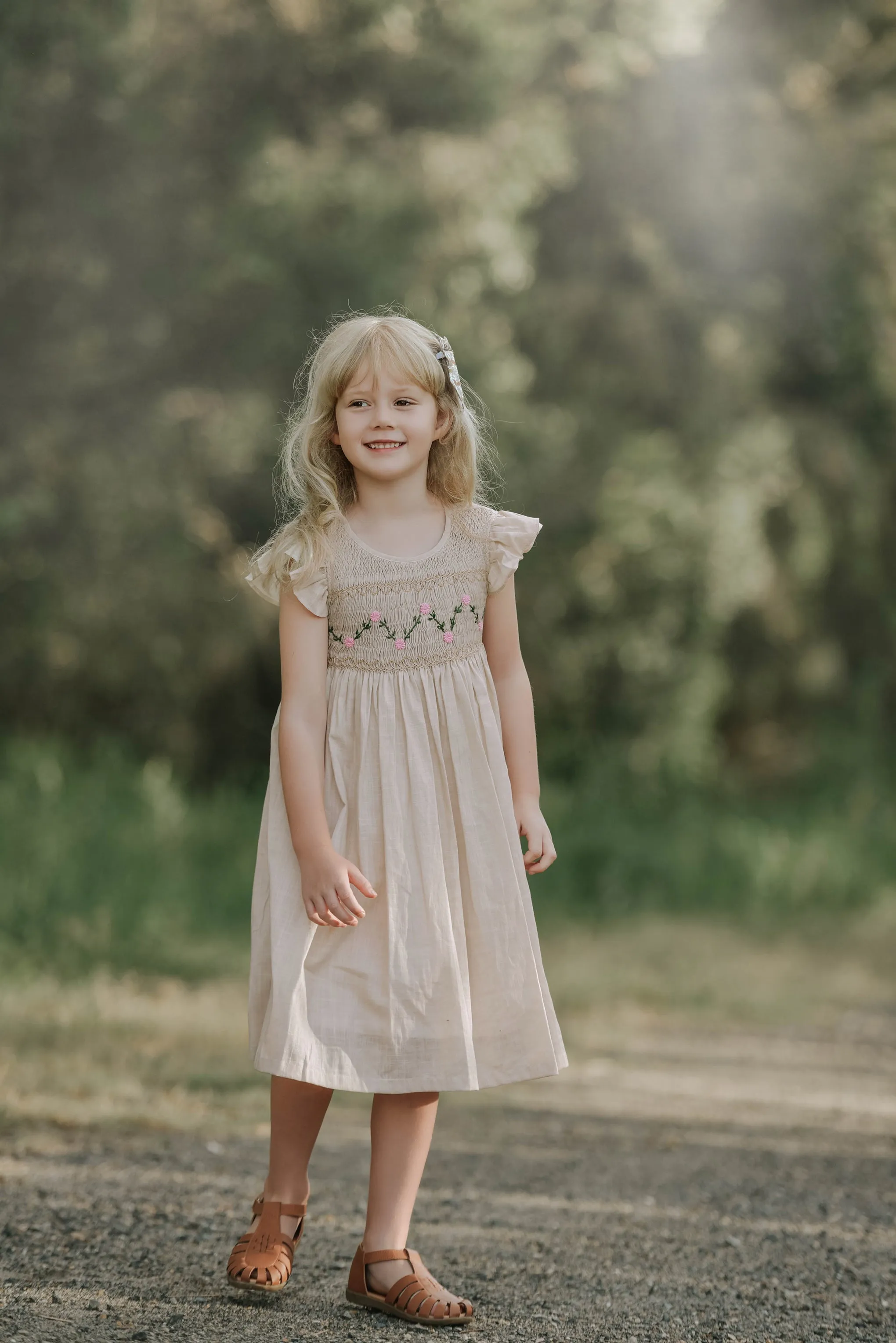 'Lichfield Angel' Girl Smocked Dress