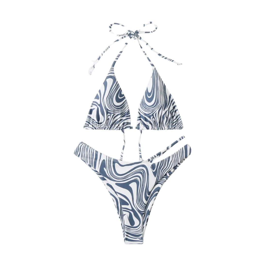 Zebra Print Bikini Set